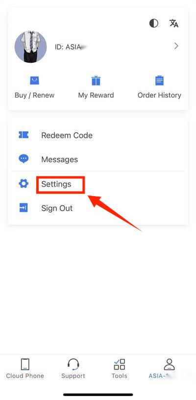 reset password, redfinger cloud phone